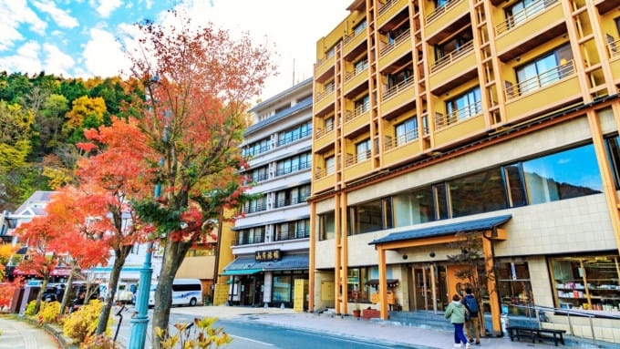 河口湖周辺の建物