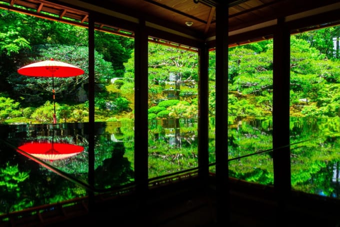 旧竹林院のリフレクション（滋賀県大津市）