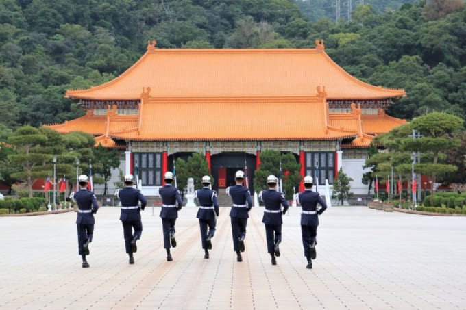 国民革命忠烈祠の衛兵交代