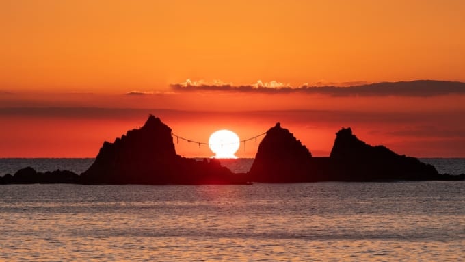 【真鶴】番場浦海岸から眺める初日の出