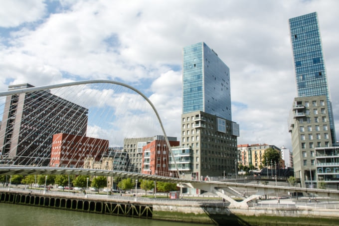 ビルバオの街並み