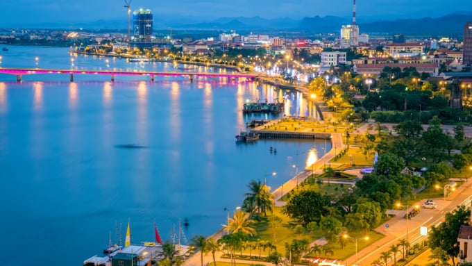 ベトナム中部のドンホイ