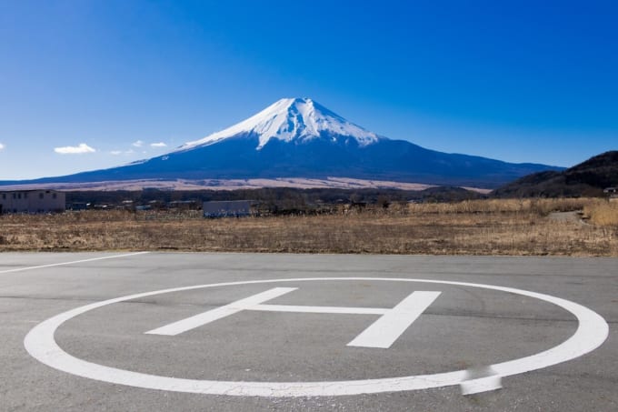 東京発〜富士着のヘリ移動プラン