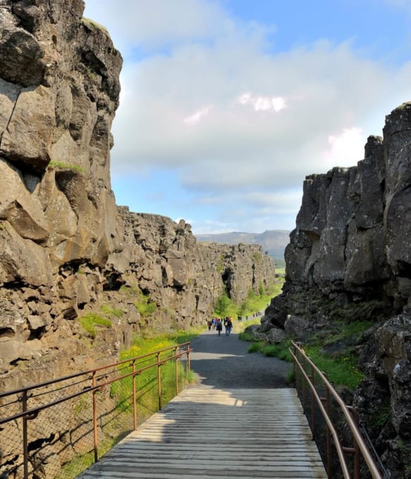 シンクヴェトリル国立公園　ギャウ（アイスランドの世界遺産）