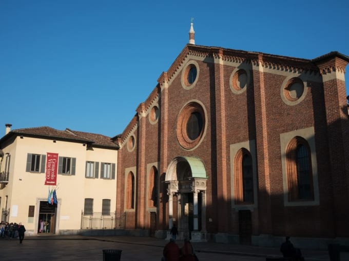 サンタ・マリア・デッレ・グラツィエ教会　『最後の晩餐』入口