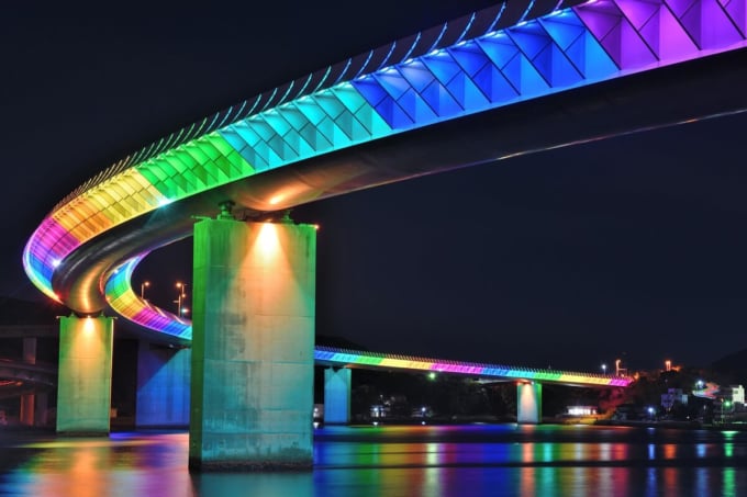 Amakusa Romantic Fantasy　牛深ハイヤ大橋ライトアップ