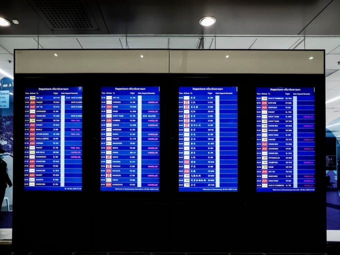 ドンムアン空港搭乗案内