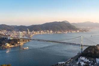 下関から見た関門海峡