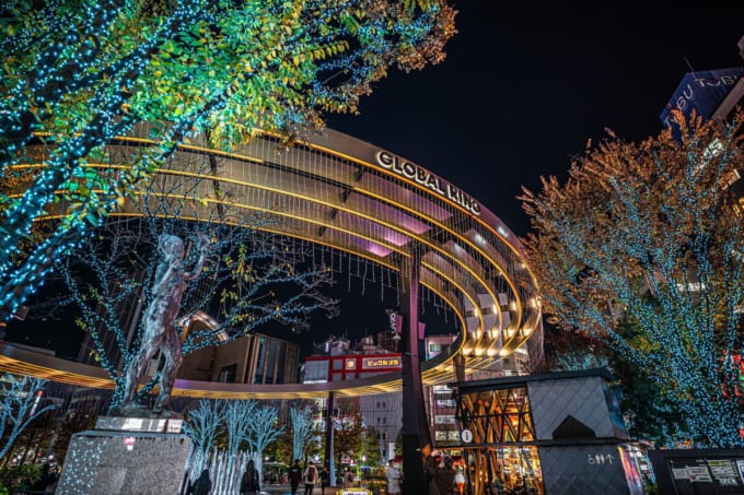 池袋西口公園（GLOBAL RING）ライトアップ