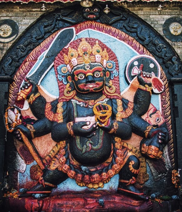 カーラ・バイラブ像（ネパール　カトマンズ）