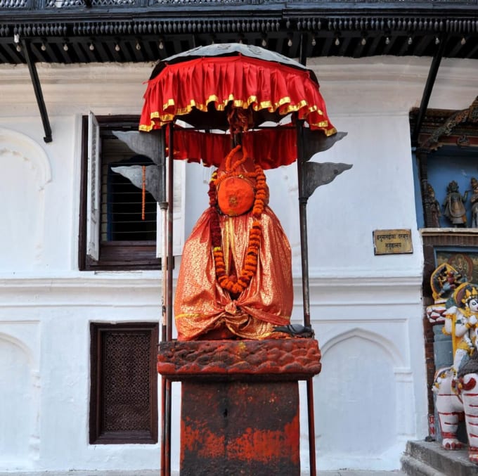 「ハヌマン像」ハヌマン・ドカ（カトマンズ）