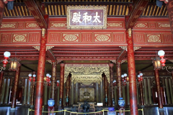 フエ王宮の太和殿（ベトナムの世界遺産）