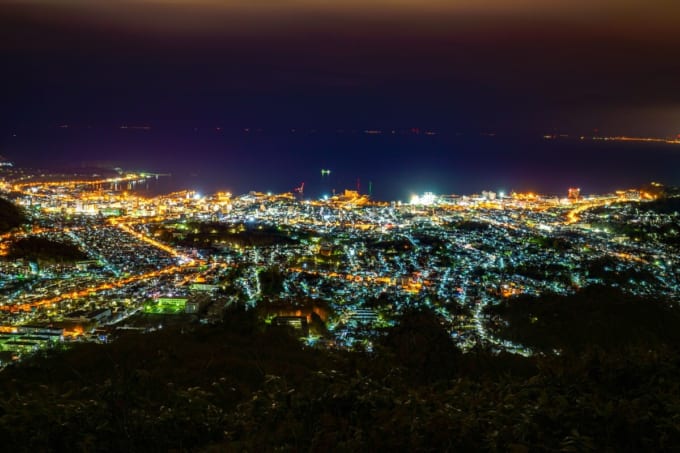 小樽天狗山からの夜景（北海道小樽市）