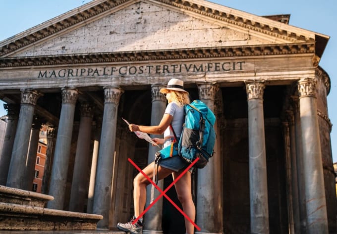 パンテオン　服装に注意！（イタリア・ローマ）