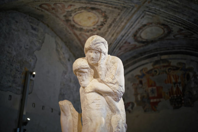 スフォルツェスコ城　ミケランジェロ「ロンダニーニのピエタ」