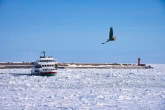 網走　流氷クルーズ　おーろら号