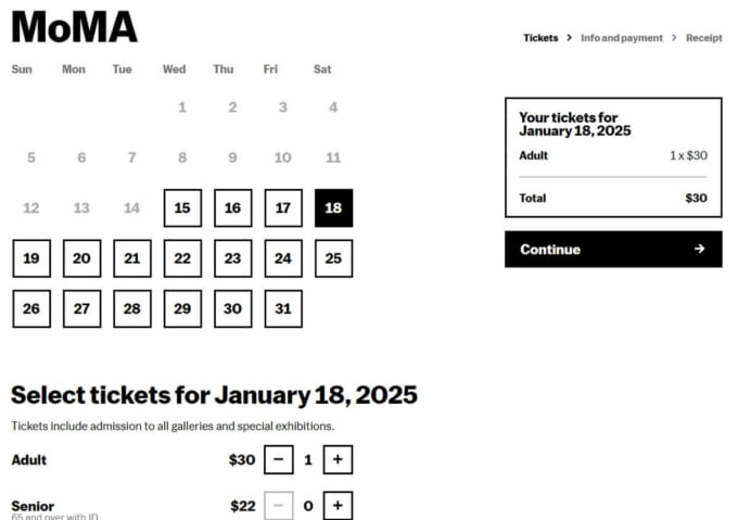 ニューヨーク近代美術館「MoMA」チケット予約