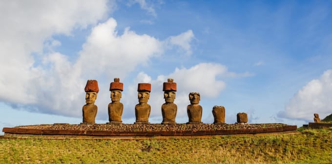 アナケナ（チリ世界遺産ラパ・ヌイ国立公園）