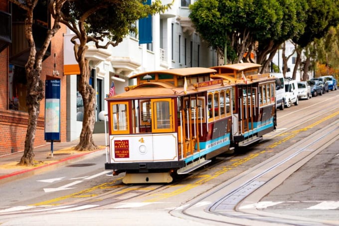 サンフランシスコのケーブルカー