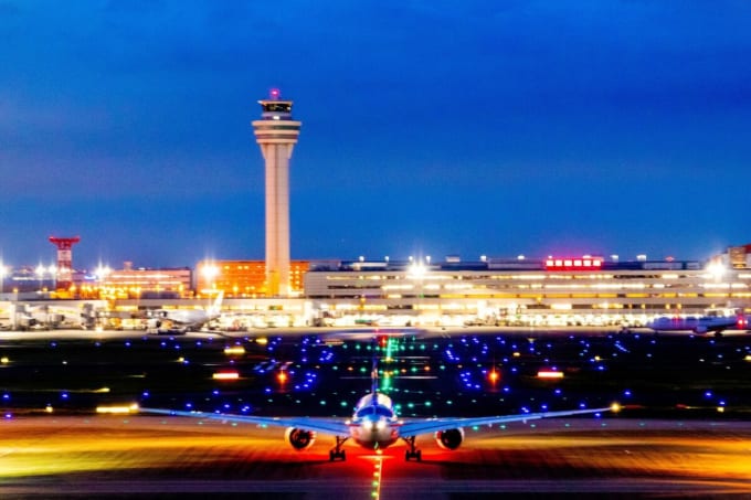 羽田空港　第3旅客ターミナル展望デッキからの夜景