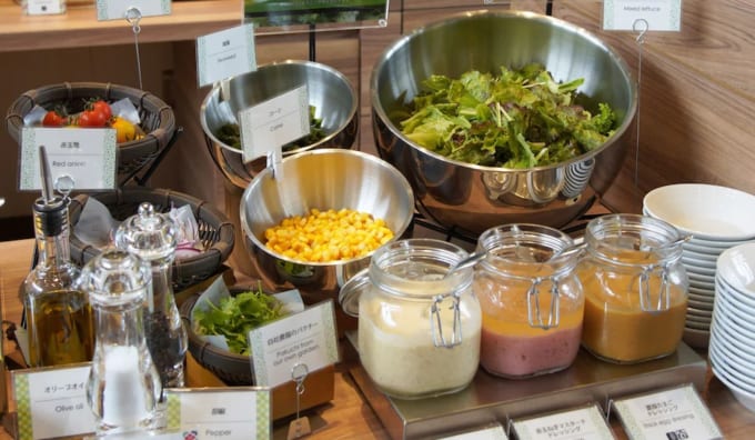 レム新大阪の朝食　サラダバー