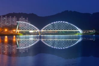 太和江国家庭園「十里大畑橋（シムニデバッキョ）」（韓国・蔚山）