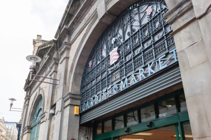 カーディフ・マーケット（ウェールズ・カーディフ）