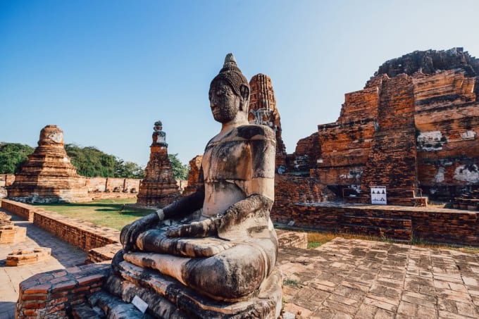 アユタヤ　ワット・マハータート（タイ世界遺産）