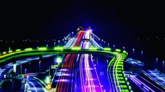 海ほたるパーキングエリアの夜景