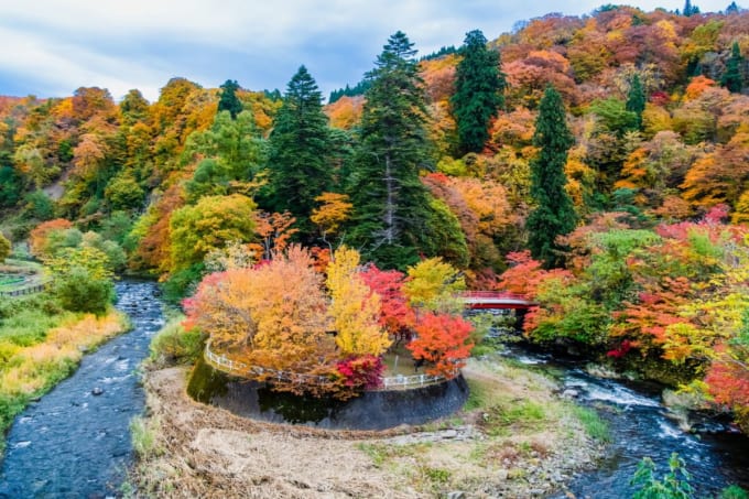 中野もみじ山（青森県黒石市）
