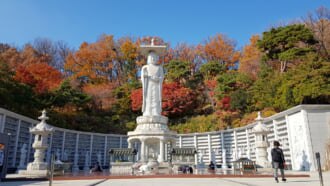 秋の奉恩寺、そして弥勒大仏