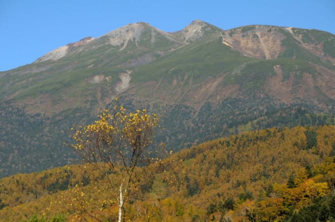 野麦峠から望む乗鞍岳