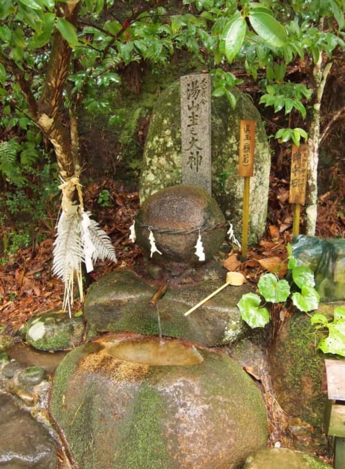 玉作湯神社の願い石