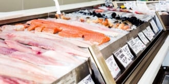 シドニーフィッシュマーケットの刺身用の魚