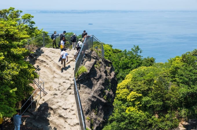 鋸山　地獄のぞき