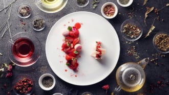 神戸布引ハーブ園「Strawberry Selection」の季節のクリエーション オリジナルブレンドハーブテイー