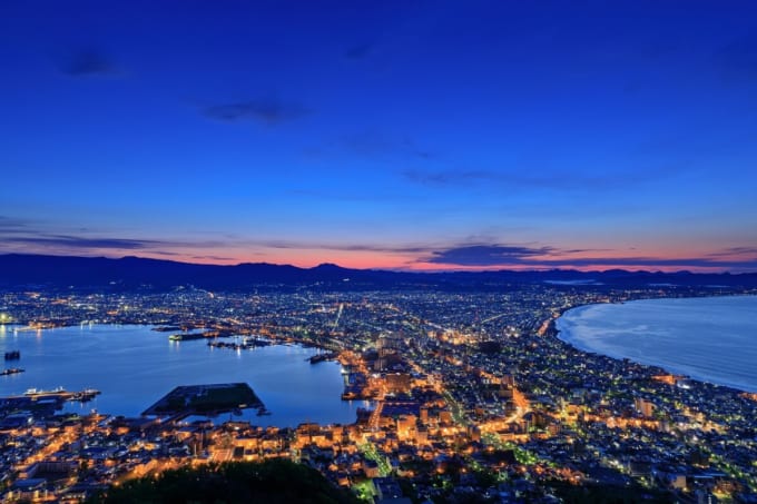 函館山「朝夜景」