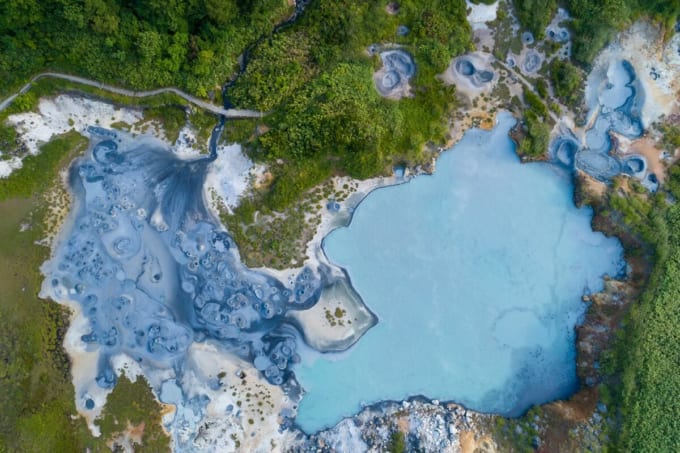 後生掛自然研究路（空撮）