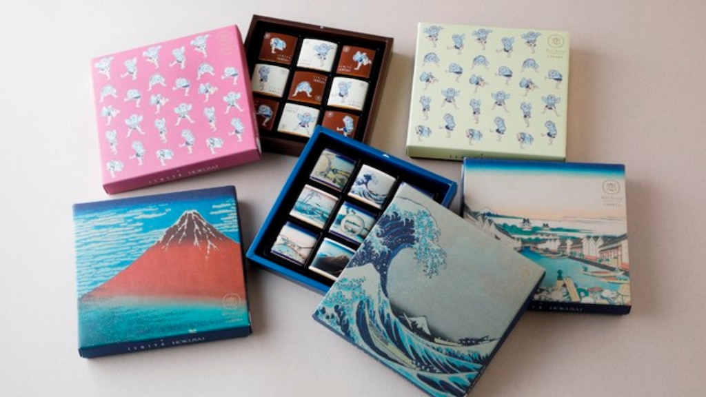 浮世絵師・葛飾北斎×ISHIYA「恋するチョコレート」🌊名画のパッケージ全12種を販売！