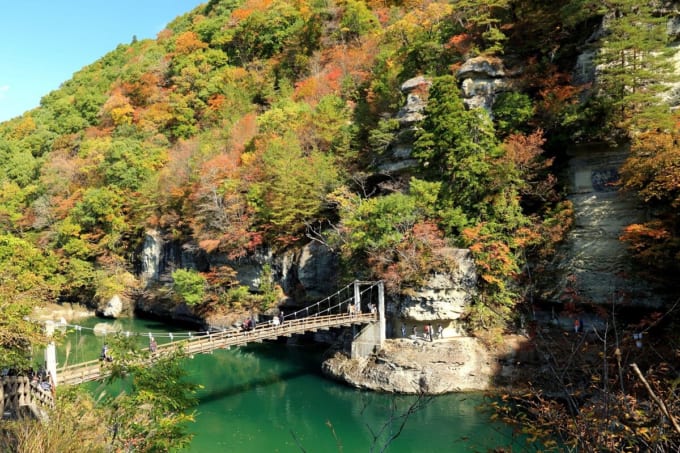 大川渓谷ライン（塔のへつり）