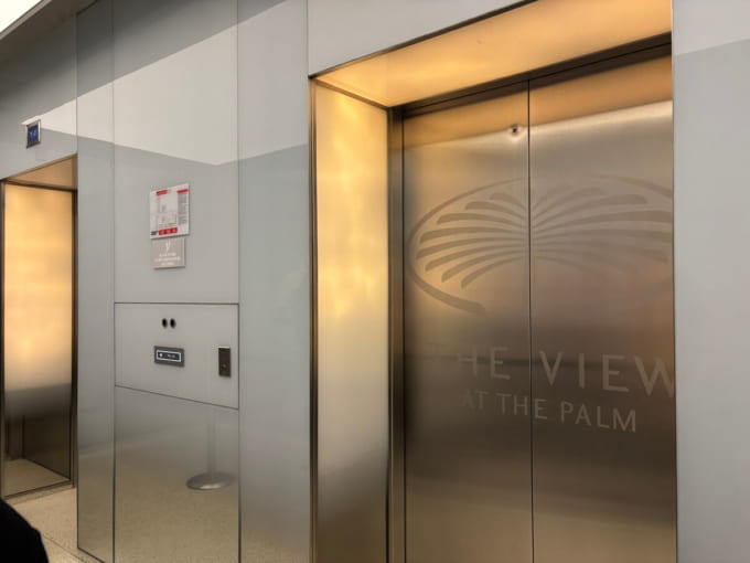 ザ・ビュー・アット・ザ・パームのエレベーター