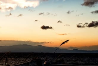 元町　浜の湯から眺める伊豆半島