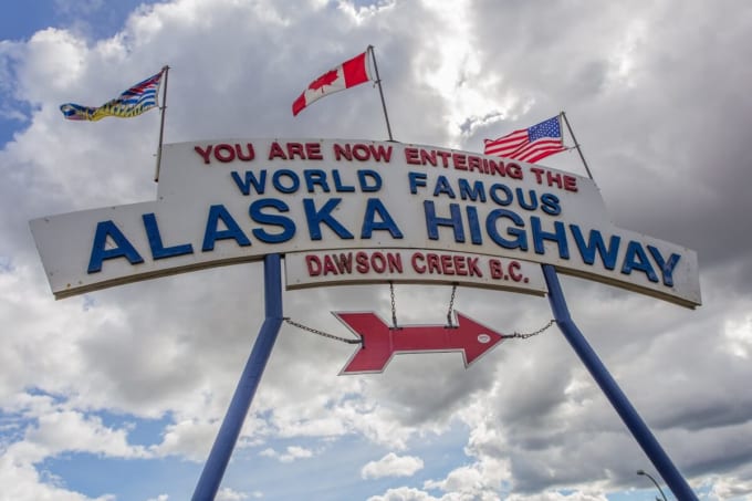 Alaska Highway（ドーソン・クリーク）