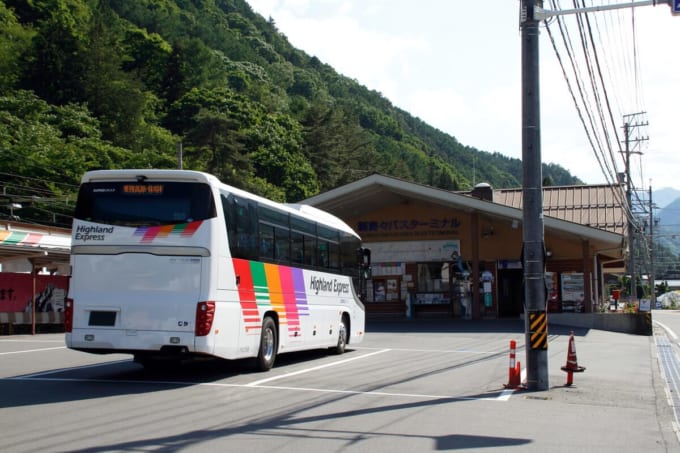 新島々駅から上高地へ、バスでアクセス