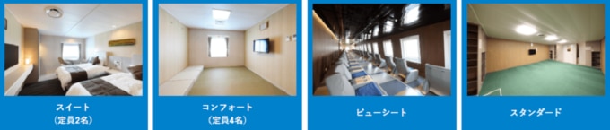 津軽海峡フェリーの客室