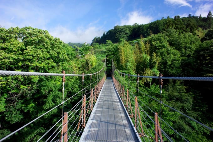 久保吊り橋（道志村）