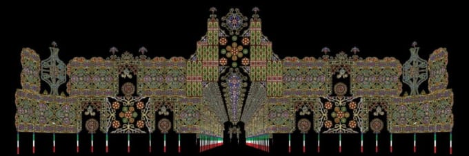 「第31回神戸ルミナリエ」メリケンパーク『フロントーネ・ガレリア』　