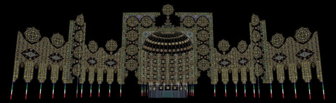 「第31回神戸ルミナリエ」東遊園地会場『聖なるアプシス（Absis Sacrae）』