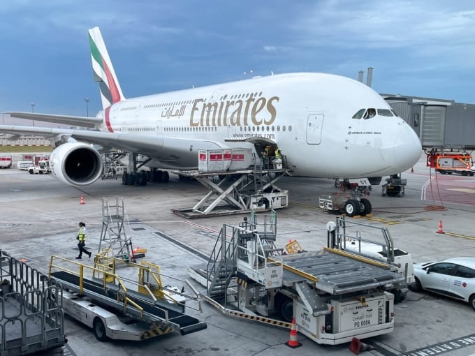 エミレーツ航空のA380機