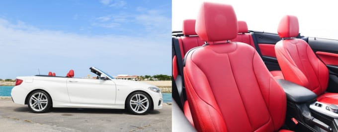 BMW 220i カブリオレ　車内